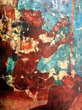 Sacrificial victim from the Bonampak murals - 2015 Maya Meetings