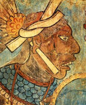 Cacaxtla Battle detail. Image by David Stuart Cacaxtla Battle detail.