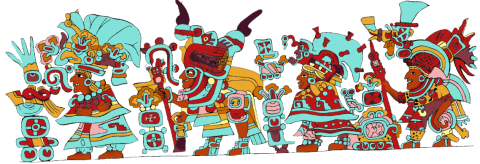 NEW full bkgd color experiment Mural Tomb 105 color Monte Alban