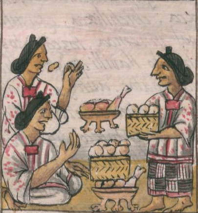 Women serving tamales - Florentine Codex Women serving tamales - Florentine Codex